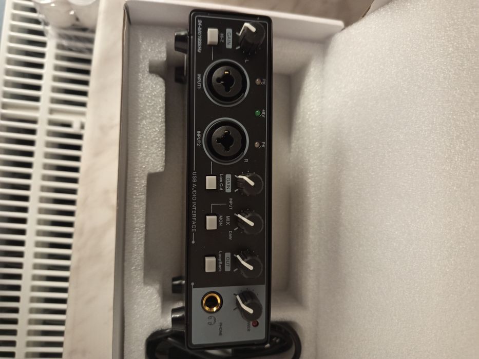 Interfejs Audio Audiophile 2x2 USB | 24-bit/192kHz | Studio & Podcast