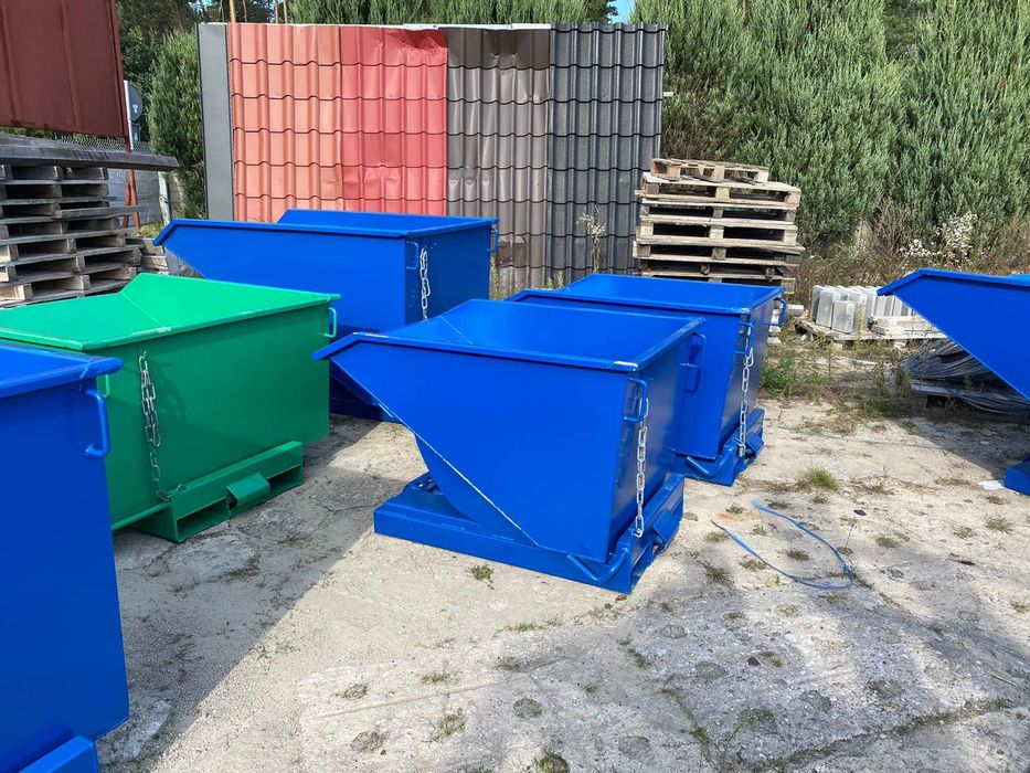 Pojemnik samowyładowczy TK 600 do wózka widłowego do segregacji odpady