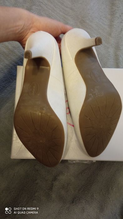 Buty ślubne, białe 39, czółenka