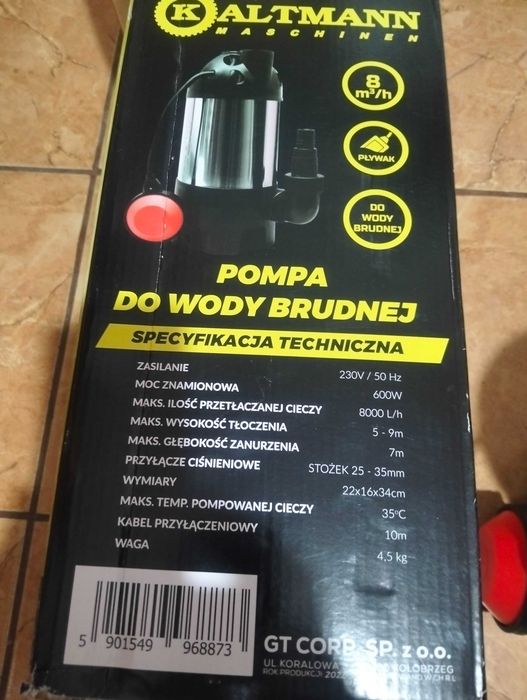 Продам помпу дренажну Altmann k-pbw600 + шланг 10м