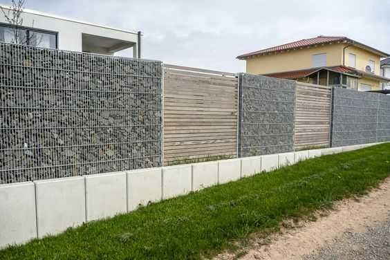 Ogrodzenia metalowe poziome nowoczesne palisadowe montaż palisada