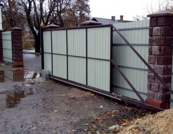 Виготовлення автоматичних воріт. парканів, козирьків, зварні роботи