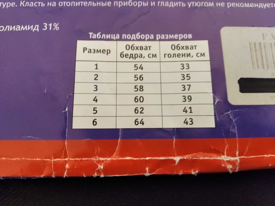 Компрессионный  чулок выше колена . Размер № 4.