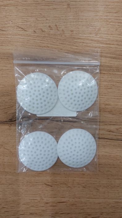 Odbojnik na ścianę okrągły biały 4 szt.