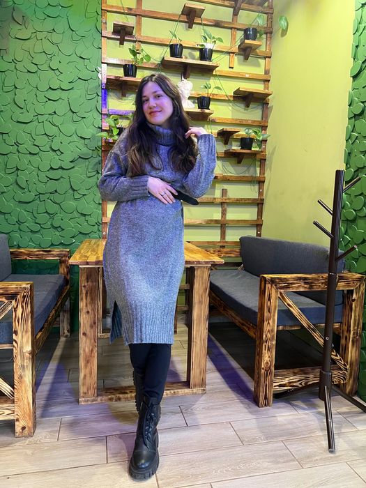 Платье вязаное для беременных