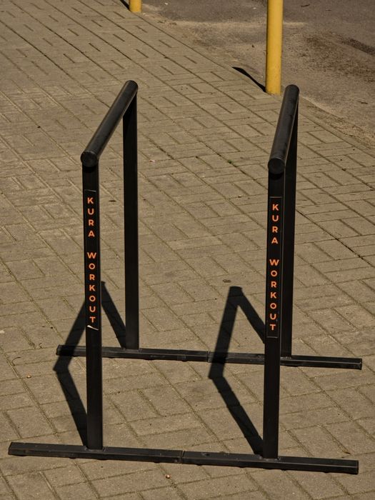 Poręcze do dipów / pompek – KURA WORKOUT – solidne, stalowe