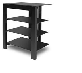 Hi-Fi Cabinet | 4 Glass Shelves | 60 x 50 x 75 cm | 50 kg64354226500737121