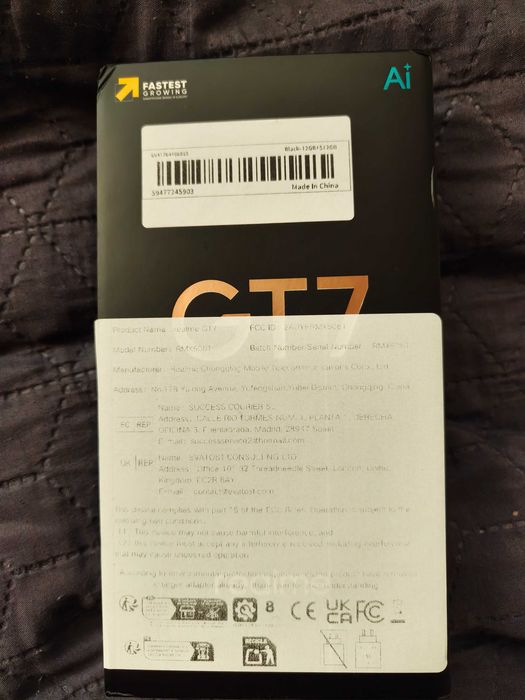 Smartfon realme gt7 czarny 5G 12/512 GB