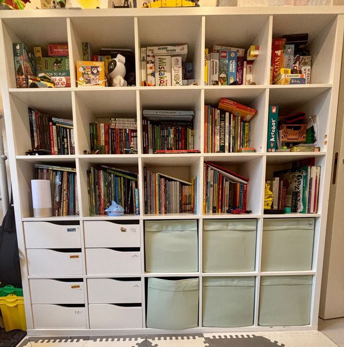 Ikea Kallax 182x182 (5x5) + szuflady