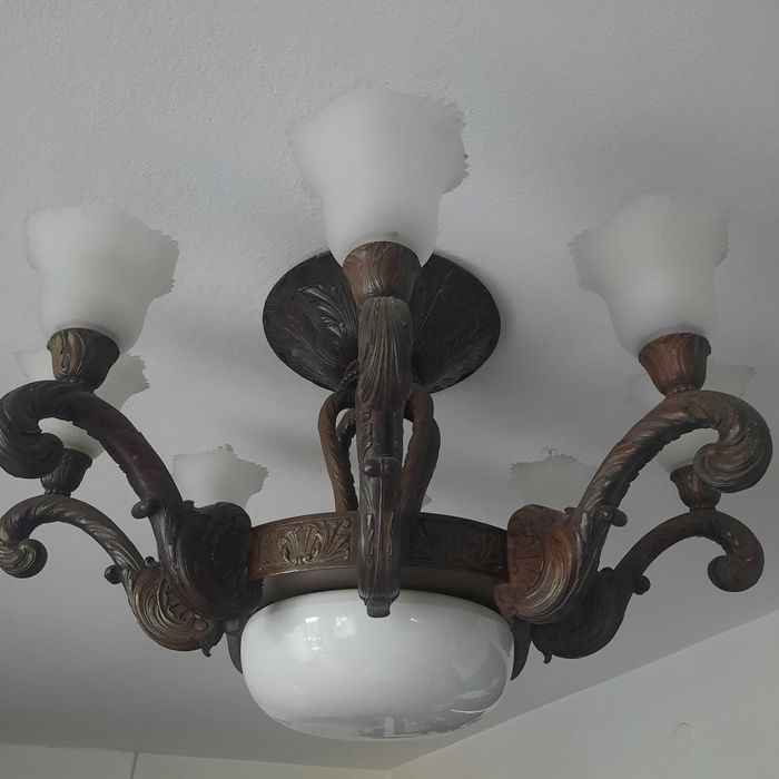 Lampa wisząca żyrandol - Chippendale Antyk