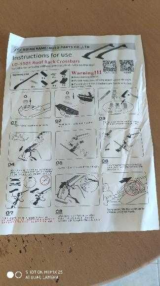 barras para tejadilho novas