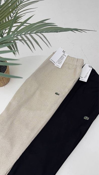 Штани Lacoste (льон) s,m,l,xl