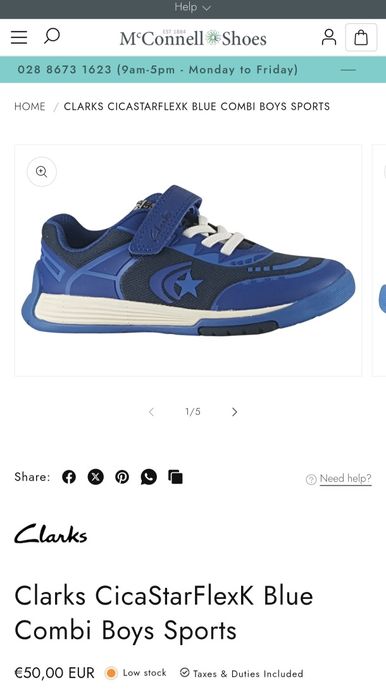 Кросівки Clarks ( Ірландія)