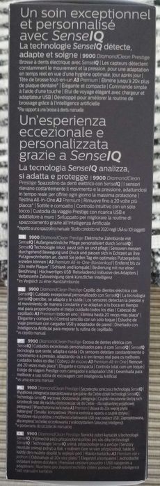 Escova de dentes eléctrica - Philips Sonicare 9900 Prestige - NOVA