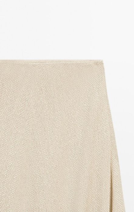 Юбка Massimo Dutti с соломенным эффектом