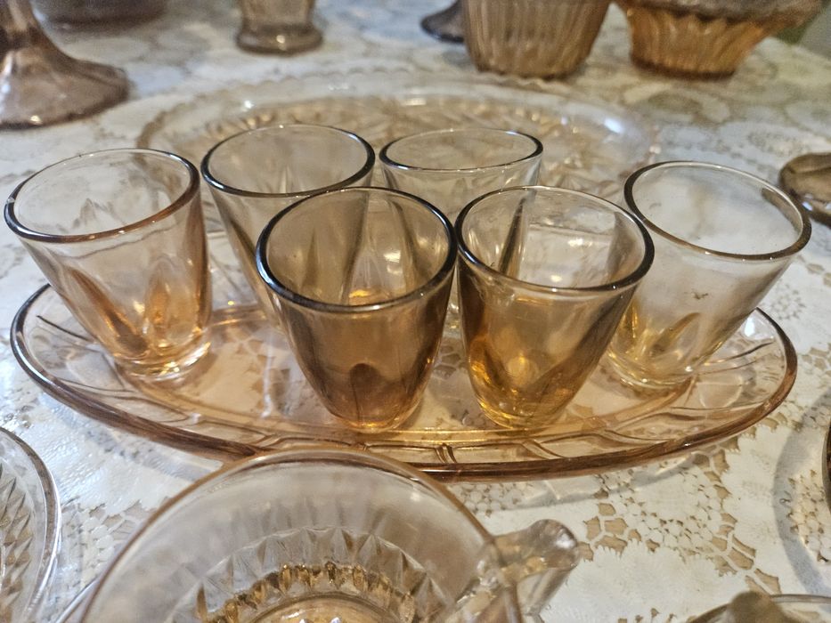 Стопка цветное стекло. Стопка мерная 50 грамм. Цена 7 коп. СССР