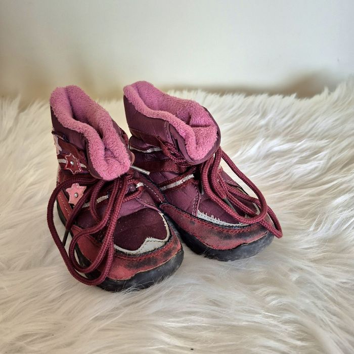 Buty zimowe dla dziewczynki śniegowce kozaki rozmiar 23 Nelli Blue