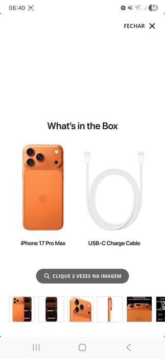 Iphone 17 Pro max 256 GB novo selado