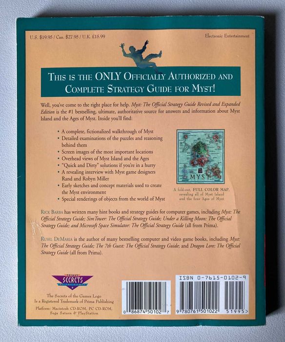 Myst - The Official Strategy Guide, by Rick Barba and Rusel DeMaria