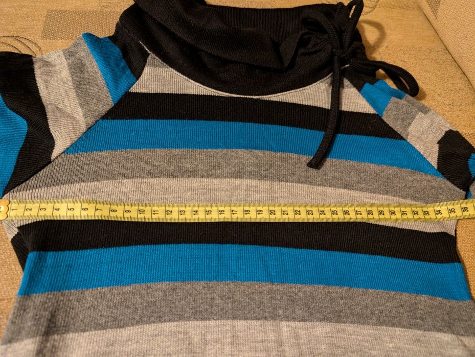 Sweter damski w paski roz. 36