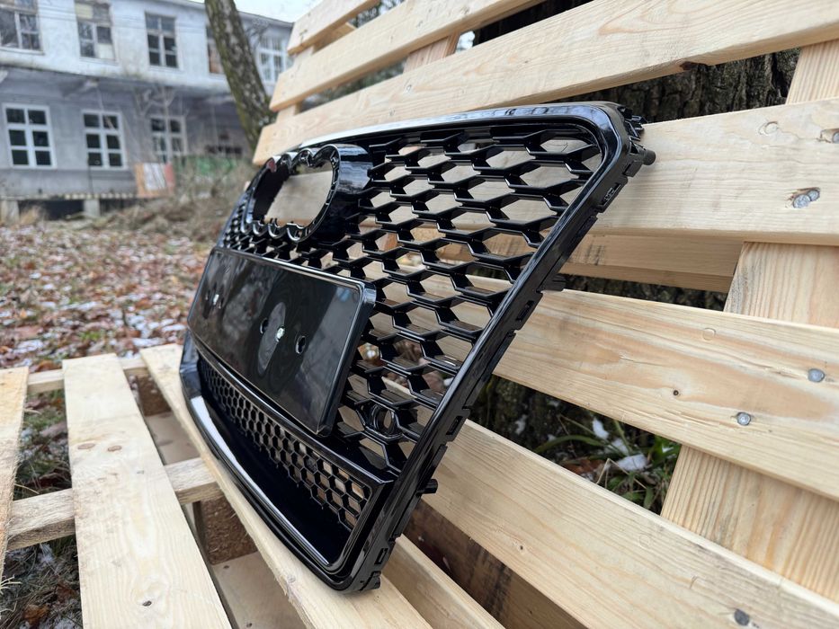 Grill Atrapa Audi A7 C7 11-14 styl RS7 ALL BLACK QUATTRO