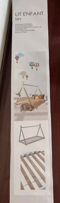 Cama infantil tipi / montessoriana em madeira — nova, selada