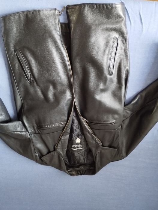 Kurtka skórzana czarna L