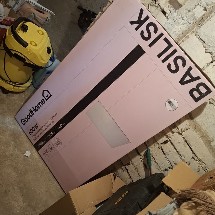 3x Grzejnik na podczerwień GoodHome Basilisk 600W – idealny stan