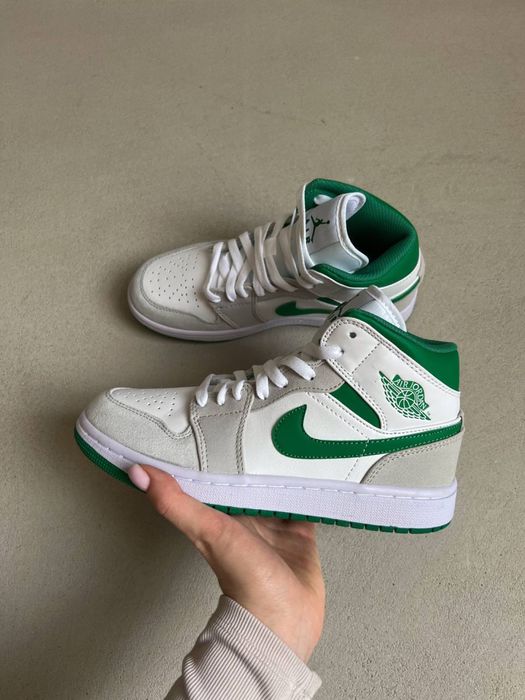 Buty Nike Air Jordan 1 Mid White Pine Green Smoke Grey 36-42 trampki