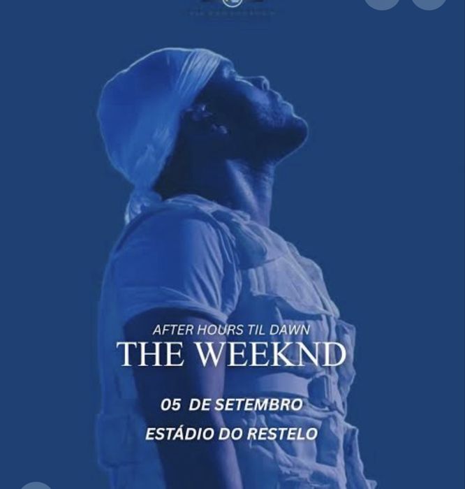 Bilhete 90€ ( Negociavel) THE WEEKEND  ( PLATEIA em pé Nascente ) - 06/26 - Estádio do Restelo