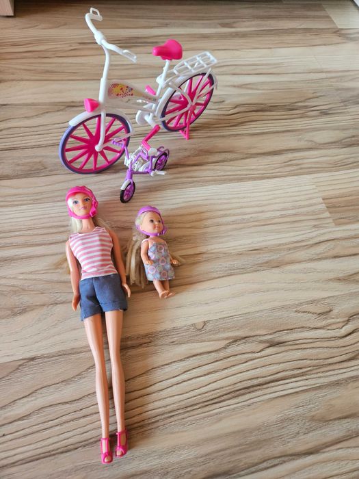 Simba Lalka Steffi Evi Na Rowerze Kask Wycieczka Rower Siodełko Buty