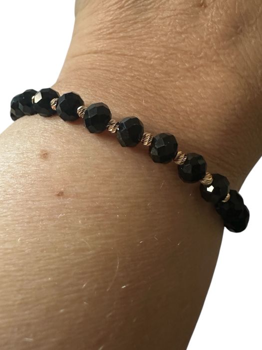 БРАСЛЕТ чорна кераміка 0.88г- золото 585 проба
