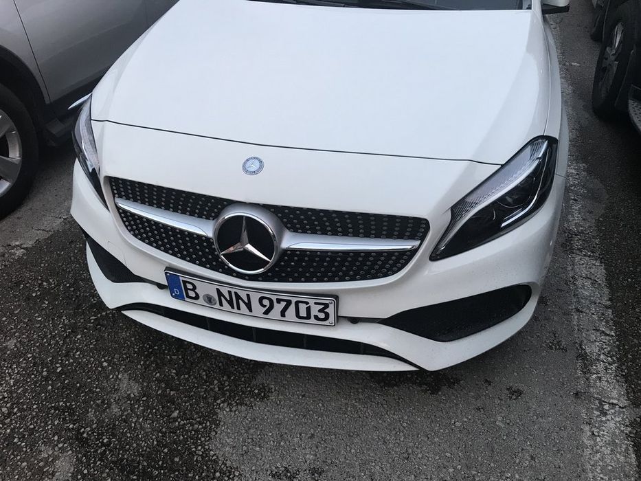 Mercedes C-сlass W205 Решітка Diamond Silver 2018+, без камери