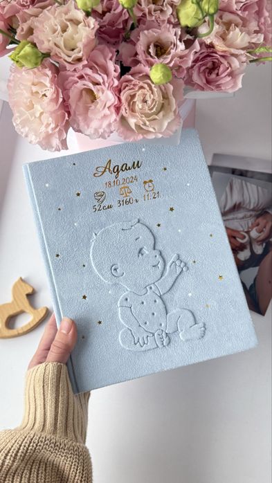 Альбом для фото / замшевий фотоальбом ручної роботи