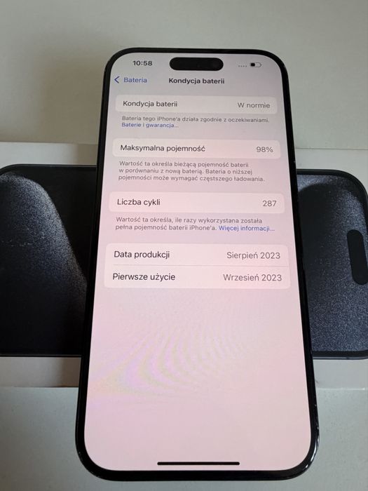 iPhone 15 Pro 512gb Titanium Blue IOS 18 Bateria 98%