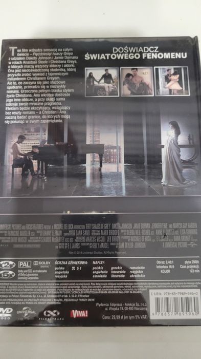 Film DVD Pięćdziesiąt twarzy Greya NOWY