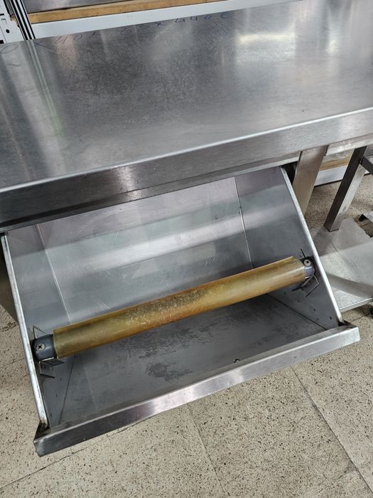 Bancada inox com bate borras