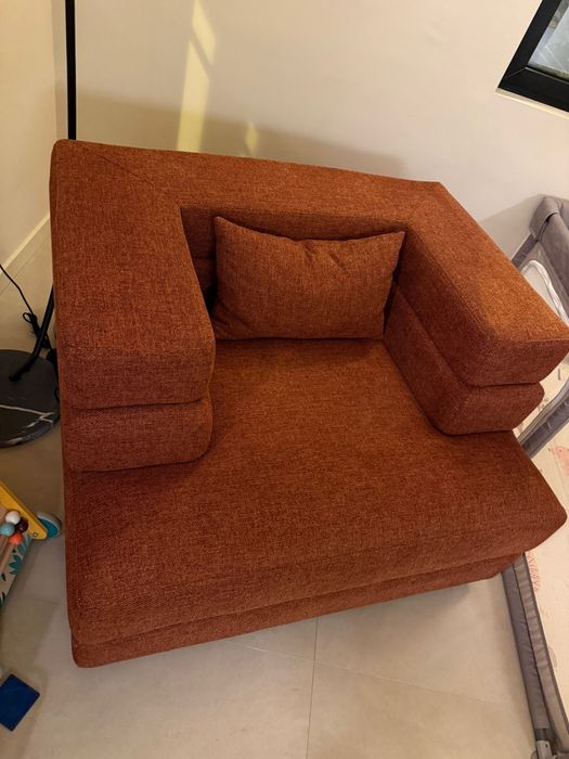 Conjunto Sofá e Puff