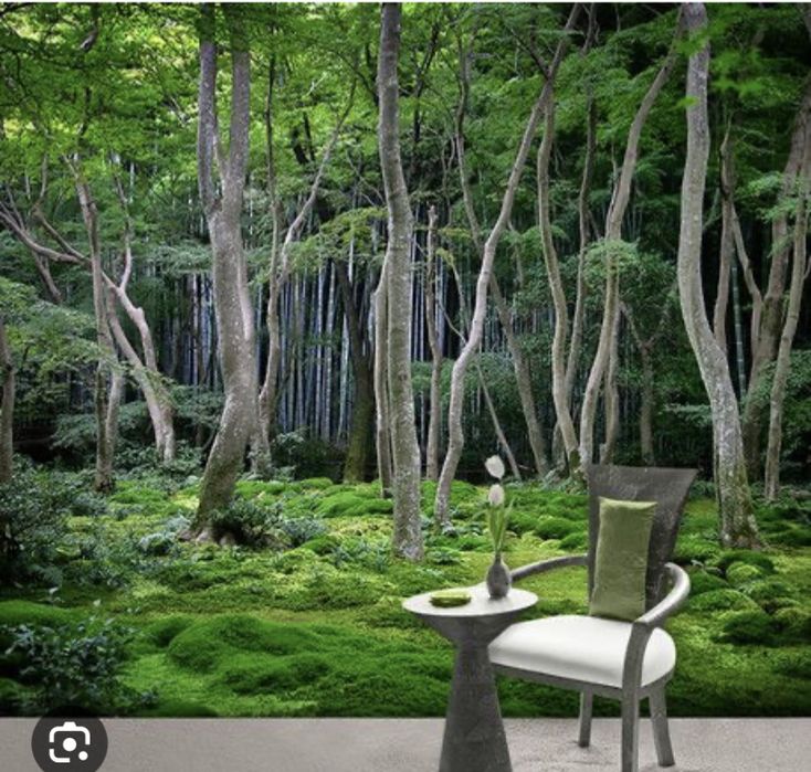 Mural gigante floresta japonesa 4x2,80m