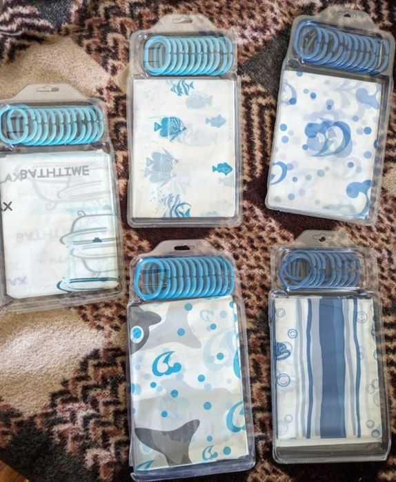 Шторка для душу 5 шт