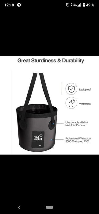 Відро розкладне туристичне