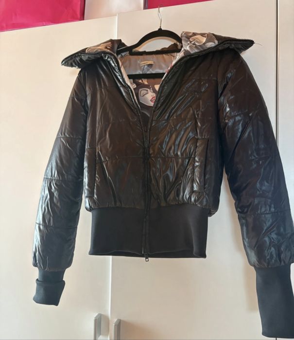 Pinko kurtka m pikowana cekiny czarna