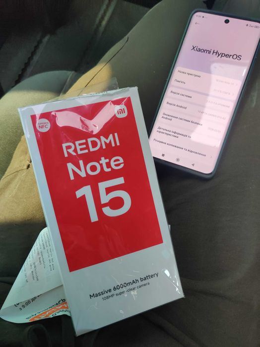 Новинка Xiaomi redmi 15 note 8/256