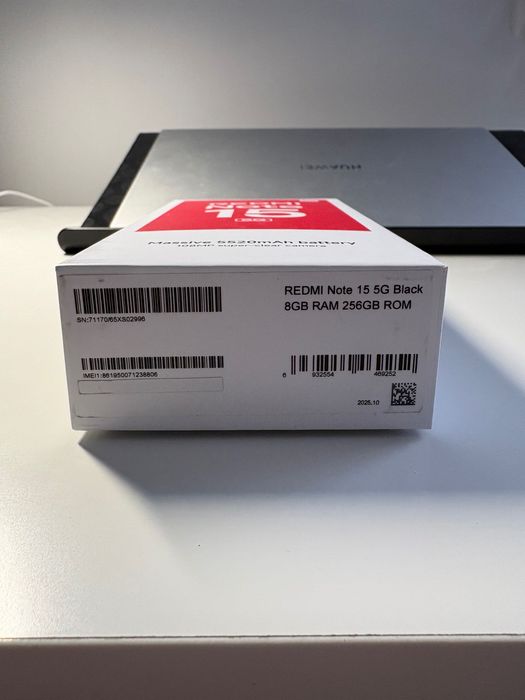 Telefon REDMI Note 15 5GB Czarny Nowy