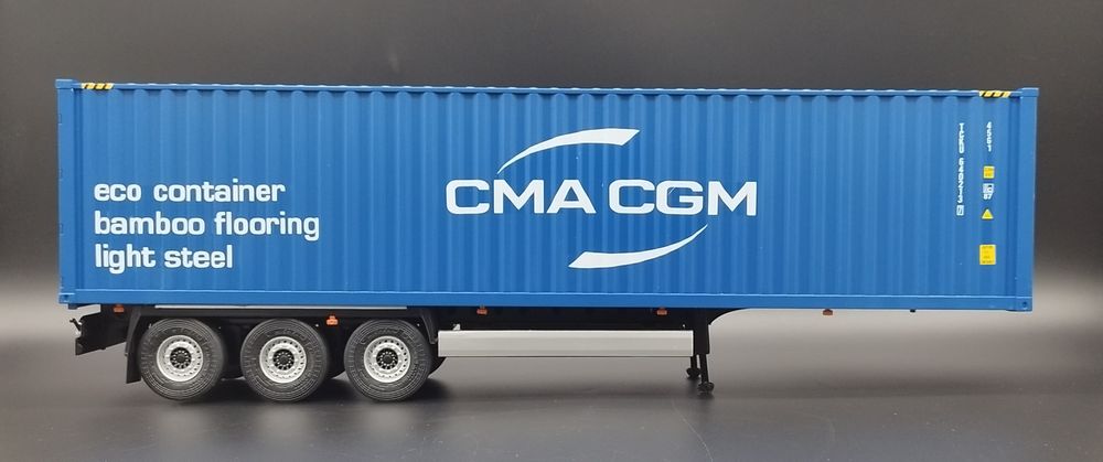 1:24 Solido  Container Trailer and CMA CGM Container naczepa kontyner