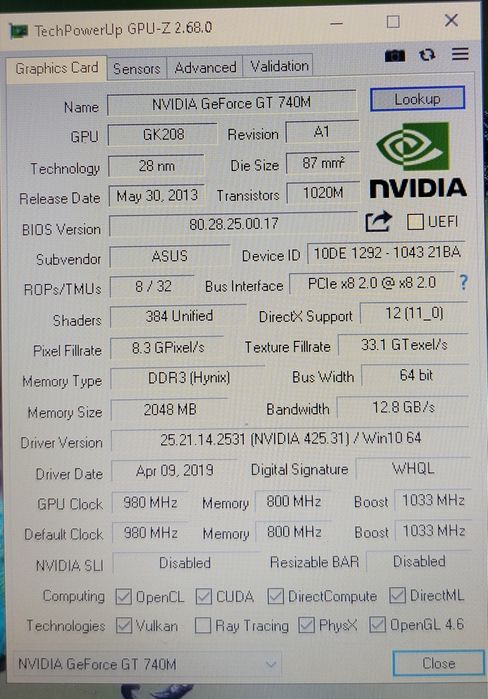 Ноутбук ASUS X75VC (X75VC-TY023D)