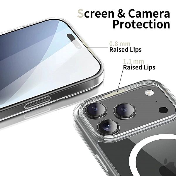 Etui Tech-Protect FlexAir Hybrid MagSafe na iPhone 17 Pro - przezroczy
