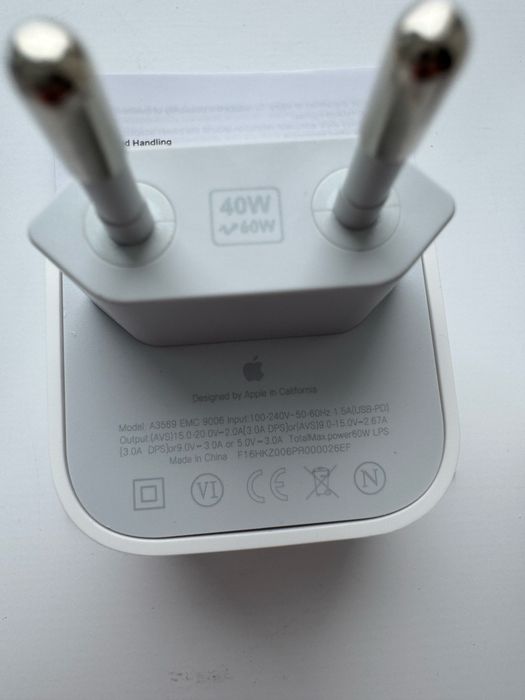 Адаптер 40W USB-C Original iPhone Быстрая Блок оригинал Гарантія