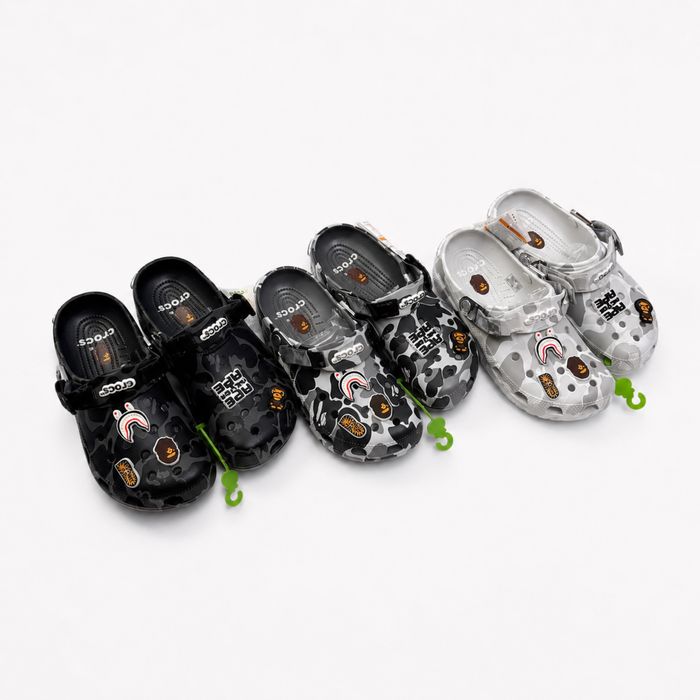 В НАЯВНОСТІ Crocs x Bape | крокси бейп | кроксы A Bathing Ape