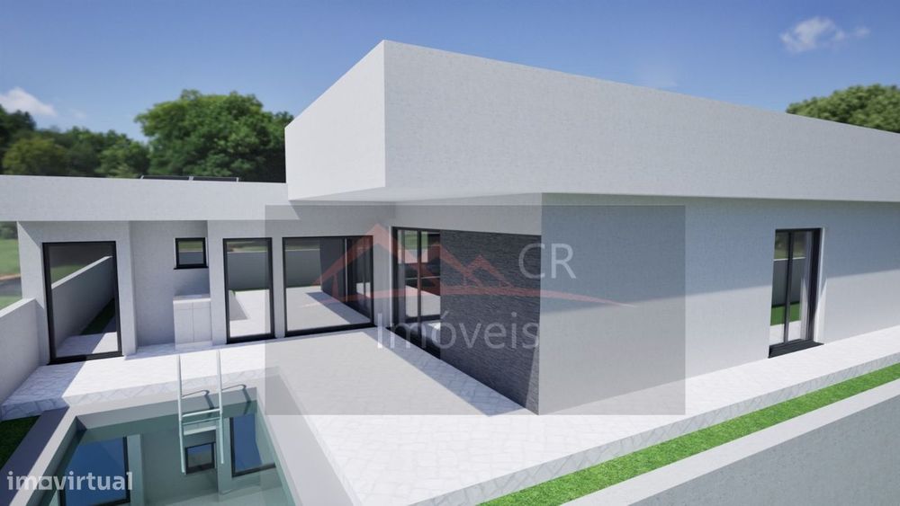 Moradia V3 Térrea Isolada com Piscina -Quinta do Anjo